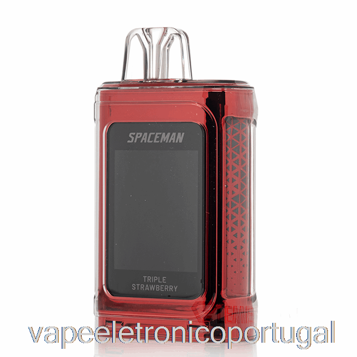Vape Eletrônico Spaceman Prisma 20k Descartável Triplo Morango